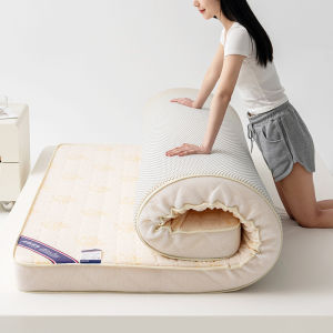 ที่นอนยางพาราทรงจำ ที่นอน Tatami แบบอเนกประสงค์ สำหรับผู้ใหญ่ ที่นอนยางพาราธรรมชาติ ผ้าฝ้ายโพลีเอสเตอร์ ระดับคุณภาพดี