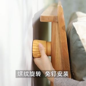Adjustable Headboard Stoppers Self-adhesive Threaded Headboard Stabilizer Anti-collision Stoppers Anti-shake Bed Frame Tool Headboard Stoppers Adjustable Threaded Bed Frame Anti-Shake Tool for Bed Edside Headboards Prevent loosening Anti-Shake Fixer