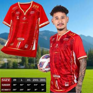 Oxy shop🔺Tids-02 เสื้อกีฬาพิมพ์ลายคอวี ผ้าไมโครเกรดพรีเมี่ยมใส่ได้ทั้งชายและหญิง