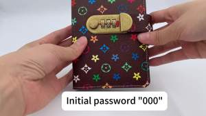 Cash Album 100 Envelopes Money Saving Challenge Large Capacity PU Mini Binder Save Money Book
