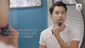 Philips ฟิลิปส์ เครื่องโกนหนวดไฟฟ้า SkinIQ เร็ว แรง สบายผิว รุ่น S5880/20