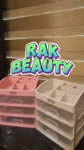 [COD] Tabitha Rak Kosmetik 3 Laci / Rak Make Up Susun / Tempat Kosmetik Kotak Penyimpanan Serbaguna