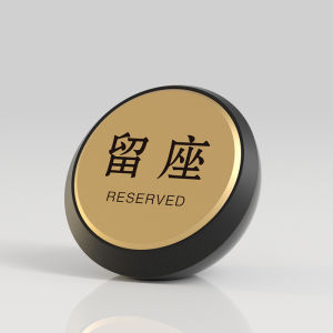High-End Bar Table Reservation Card Table Number Plate Restaurant Hotel Desk Label ABS PP Material for Business Use