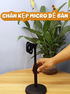 Chân Đế Micro Để Bàn KEP Livestream Karaoke Thu Âm Giảng Dạy Kim Loại Cứng Cáp Bền Bỉ Đen Sang Trọng Điều Chỉnh Độ Cao Linh Hoạt