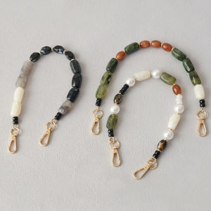 New Fashion Woman Bag Accessory Detachable Luxury Beaded Chain Cute Acrylic Luxury Short Strap Women Handbag Shoulder Handle Chains