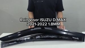 GCAO RAIN VISOR D-MAX 2021 2022 BLACK 1.8MM (11698)