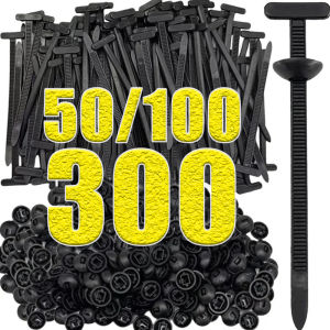 50-300pcs Cable Tie Buckle Self-Locking Zip Ties Plastic Car Fasteners Car Body Fixed Clips Accessories for Car Repair