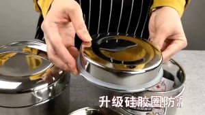 MEIJIAAO 美佳奥304 Stainless Steel Double-Layer Lunch Box – Keeps Food Warm (13cm & 15cm)/ 304不锈钢双层饭盒 – 保温设计