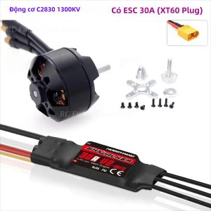 SURPASS HOBBY C 2830 Động Cơ Không Chổi Than 750KV-1300KV Dành Cho Máy Bay Lượn Cánh Cố Định RC Với Skywalker V2 30A ESC 3-4S Lipo Tương Thích