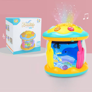 Đồ Chơi Cho Bé 1-3 Tuổi Trẻ Sơ Sinh Đại Dương Đèn Xoay Máy Chiếu Đồ Chơi Âm Nhạc Montessori Giáo Dục Sớm Giác Quan Đồ Chơi Cho Bé quà Tặng