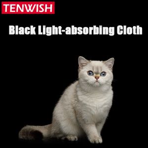 Tenwish Non-reflective Photography Background Pure Black Light Absorbing Cloth for Photoshoot Photos Backdrop Studio Accessories