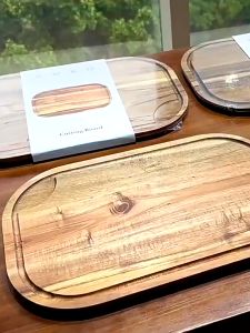 Italian SMEG Solid Wood Cutting Board Chopping Board Acacia Wood Lacquer-Free Wax-Free