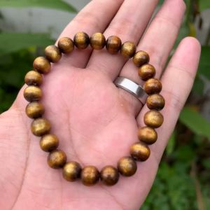 Gelang Pria Wanita Akar Bahar Tali Arus Yuser Warna Kuning 8mm