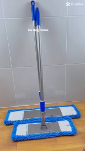 [BẢN CAO CẤP] Cây lau nhà công nghiệp sợi microfiber 45-60cm chổi lau nhà tự vắt 360 siêu sạch siêu thấm hút hiệu quả