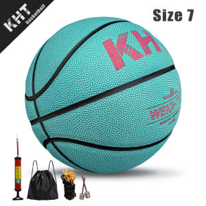 KHT Heavy Basketball 1.3kg Size 7 PU Material Weighted High Quality Ball Youth Adult Indoor Outdoor Training Free Pump Bag