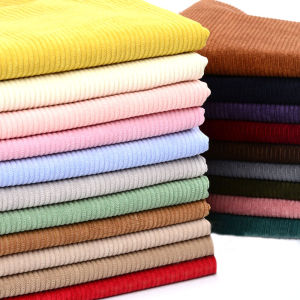 Corduroy Fabric Solid Color Stripe For Sewing Garment Shirts Romper Dress Jackets Sweater Sofa Cloth Throw Pillow By Half Meter