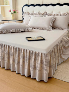 MANSHIAN | Washable Soft Dust-Proof Bed Skirt Set Lace