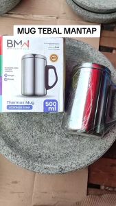 THERMOS MUG: Termos Cangkir Gelas Minum Air Panas Dingin Stainless