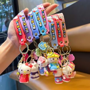 Móc Khóa Hình Hello Kitty Sanrio Hoạt Hình Dễ Thương Chất Liệu Hợp Kim Kẽm Móc Treo Điện Thoại Đồ Chơi Trẻ Em Quà Tặng Chủ Đề Hoạt Hình Móc Khóa Thời Trang