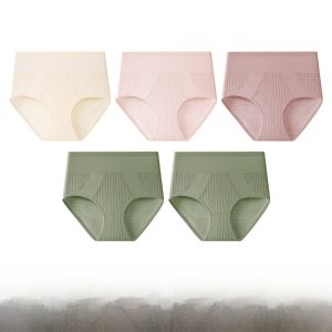 Miiow | High-Waist Abdomen-Increasing Womens Underwear Pure Cotton Triangle Panties Antibacterial Seamless Large Size Daily Wear
