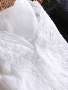 Womens Short Sleeve T-shirt with V-neck Embroidery Cotton Linen Blouse for Summer Loose Fit Work Clothing