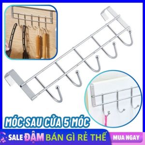 Móc Treo Sau Cửa 5 Chấu Phơi Quần Áo Bằng Thép Không Gỉ Tiện Lợi - Móc Treo Đồ Sau Cửa Móc Treo Thông Mình Đa Năng - Giá Treo Đồ Móc Inox Treo Đồ Gắn Sau Cửa Nhà Tắm Phòng Bếp