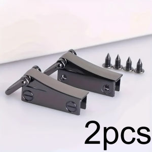 2pcs Metal Side Clip Bag Buckle Bag Connector Clip Purse Hardware Suspension Connector Buckle Detachable with D Ring