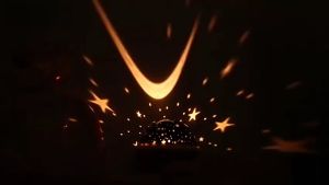 Anto Shop ID - Lampu Tidur Hias Unik Dengan Model Proyektor Motif Bulan Bintang Sky Galaxy