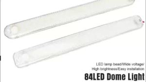 12V 24V LED Car Interior Light Bar 84 LEDs Strip with Switch Reading Lamp for Camper Bus Motorhome Boat Roof Lighting
