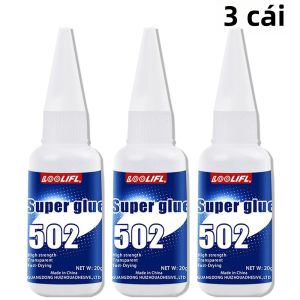 LOOLIFL | Keo Dán Siêu Dính 502 Mùi Nhẹ Khô Nhanh Dùng Cho Kim Loại Nhựa Gỗ Gốm Da - Giải Pháp Sửa Chữa Đa Năng Tự Làm