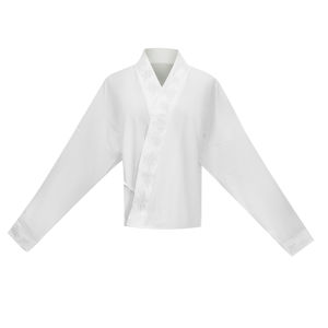 New Chinese Style Inner Shirt Collared Airplane Sleeve Top Song Dynasty Hanfu Reformed Commuter Daily Wear Polyester Fiber