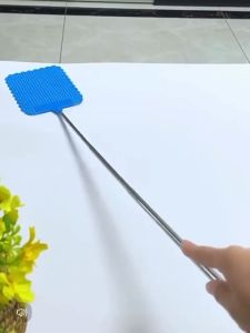 Alat Pemukul Nyamuk Teleskopik Alat Pemukul Lalat Tahan Karat Plastik Pemukul Serangga Manual