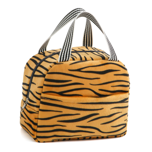 Portable Animal Print Insulated Lunch Bag for Work and School C142