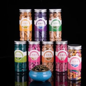 200 Pc/bottle Backflow Incense Cones Flavor Natural Cone Incense Floral Lavender Sandalwood Aromatherapy Home Fragrance Products 塔香  香薰 香炉