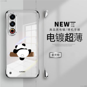 Meizu 21Note Phone Case Protective Shell Transparent Electroplated Panda Design No Frame Anti-Fall for Meizu 20Pro 20Classic