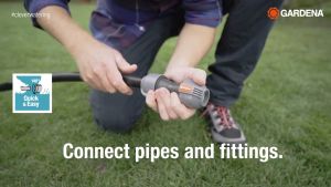 GARDENA  ข้อต่อตัว L เกลียวนอก 3/4" สำหรับ Sprinkler (02781-20)