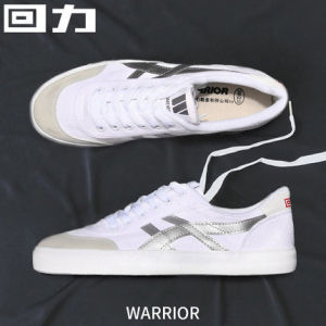 Warrior Classic for Men and Women Canvas White Shoes All Year Round Couple K-style All-Match Low Top Sports Board Shoes Trendy Tennis Shoes