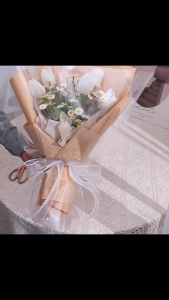 【48pcs】Plastic Flower Paper Floral Gift Packaging Transparent Waterproof Cellophane Bouquet Wrapping Paper