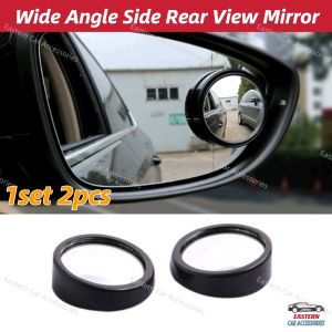 2pcs Car Wide Angle Side Rear View Reversing Auxiliary Mirrors Blind Spot Mirrors