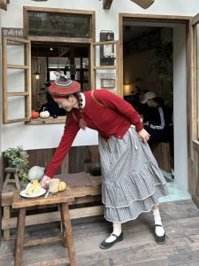 Váy Chữ a Dài Vừa Phải Cho Nữ Mùa Xuân Thu Có Ren Hai Lớp Váy Bánh Tròn Váy Chữ A Váy Dài Vừa Phải Váy Chữ A Váy Chữ a