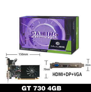 MLLSE GT730 4GB GT740 4GB Graphics Card GDDR3 128Bit DVI VGA PCI-E 3.0 Geforce GPU Gt 730 Gaming Video Card Placa De Video