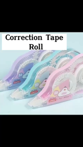 Correction Tape Roll Karakter Lucu /  Pita Koreksi Gulungan Tidak Mudah Robek Tipe-X Kertas Penghapus Tulisan Pulpen Perlengkapan Alat Tulis Sekolah Kantor Unik Cute Anak