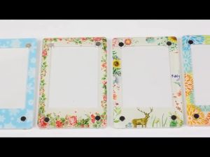 Magnetic Acrylic Photo Frame for FUJIFILM instax mini Film / SQUARE Film Border Design Transparent Black Fridge Metal 迷你/方形 磁铁磁吸亚克力相框 Photo Frame
