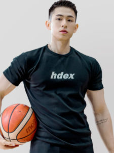 Summer New Arrival Breathable Basketball Sport Short Sleeve Fitness Trendy American Uniforms T-shirt Cotton Stretch Sweat-Absorbent Athletic Clothing