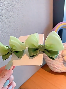 Set 2 kẹp tóc nơ mỏ vịt nơ xinh dễ thương tạo kiểu cho nữ phong cách Hàn Quốc - Phụ kiện RyRy