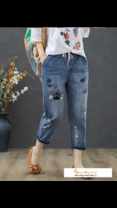 Quần jean nữ kiểu nhật chất đẹp quần jean ống lỡ GLQ133 Cuocsongvang