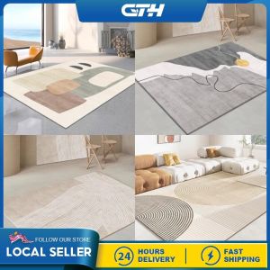 CTH Luxurious Simple Large Area Living Room Carpet Full Coverage Coffee Table Home Use Room Living Room Style Modern Design Carpet