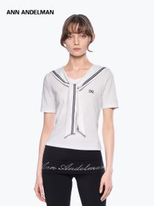 ANN ANDELMAN | Body-Fitting Color-Contrast T-Shirt