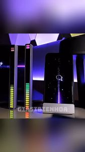 Thanh Đèn Led Cảm Biến Nhạc 18cm Dùng Dây Cắm Trực Tiếp Cực Đẹp Kèm Chân Đế