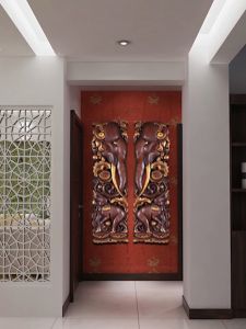 แผ่นไม้แกะสลัก ไม้ฉลุติดผนัง ของตกแต่งฝาผนัง ตกแต่งบ้าน โรงแรมคลับเฮ้าส์ วัด ครัวเรือนเครื่องประดับ LuckyThailan